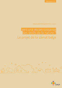 Cover publication vers une reconnaissance des droits de la nature ?