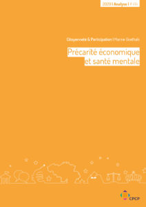 Cover publication Précarité économique et santé mentale