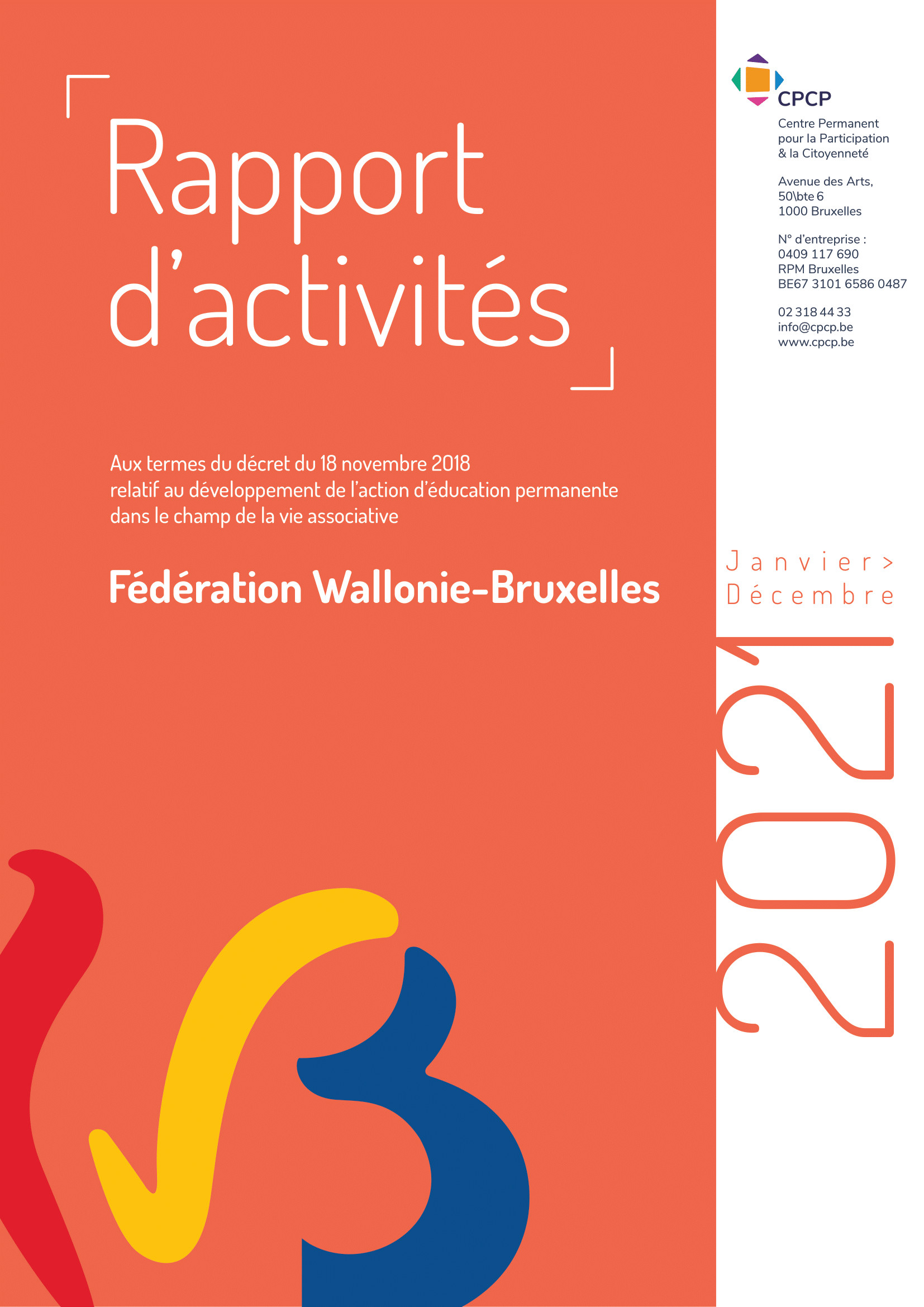 Couverture rapport d'activités 2021