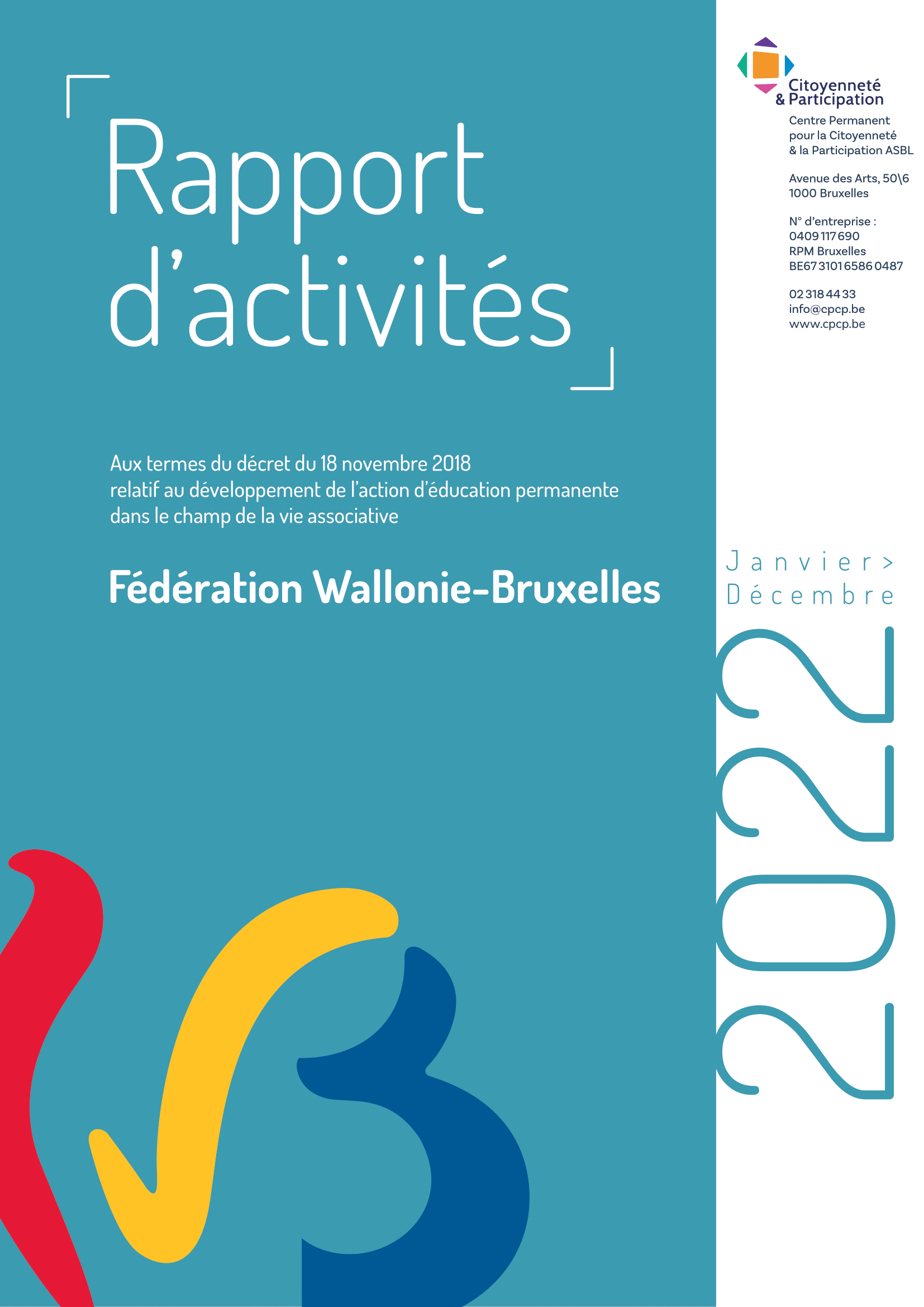 Couverture rapport d'activités 2022