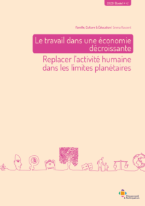 cover etude #42 - travail dans une economie decroissante