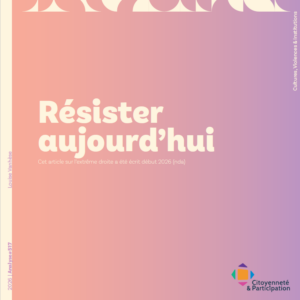 Cover Résister aujourd'hui Analyse 517 revue Tumult#4